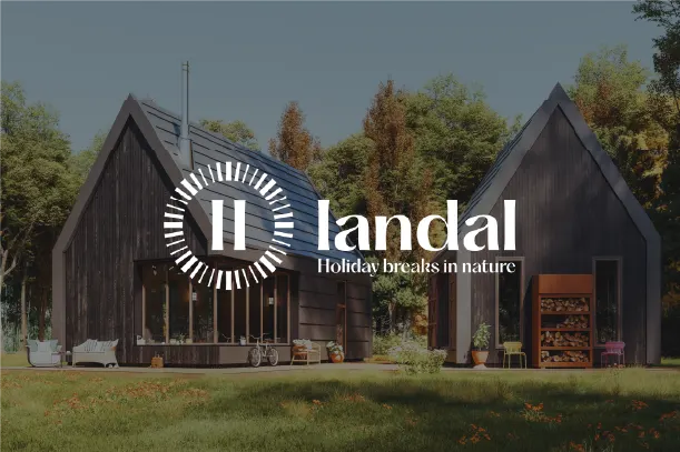 Landal Logo and park image