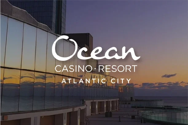 Ocean Casino Logo Picture with Hotel in Background