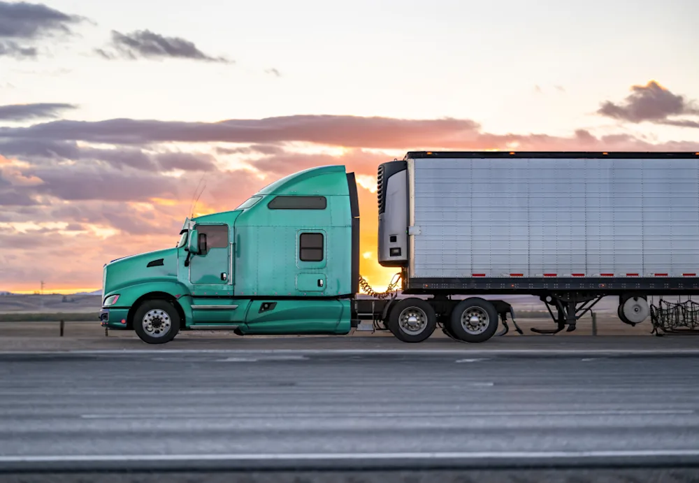 Vontier case study - Image of a track on the highway