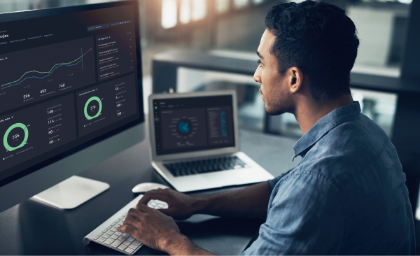security operations member using GreyMatter platform