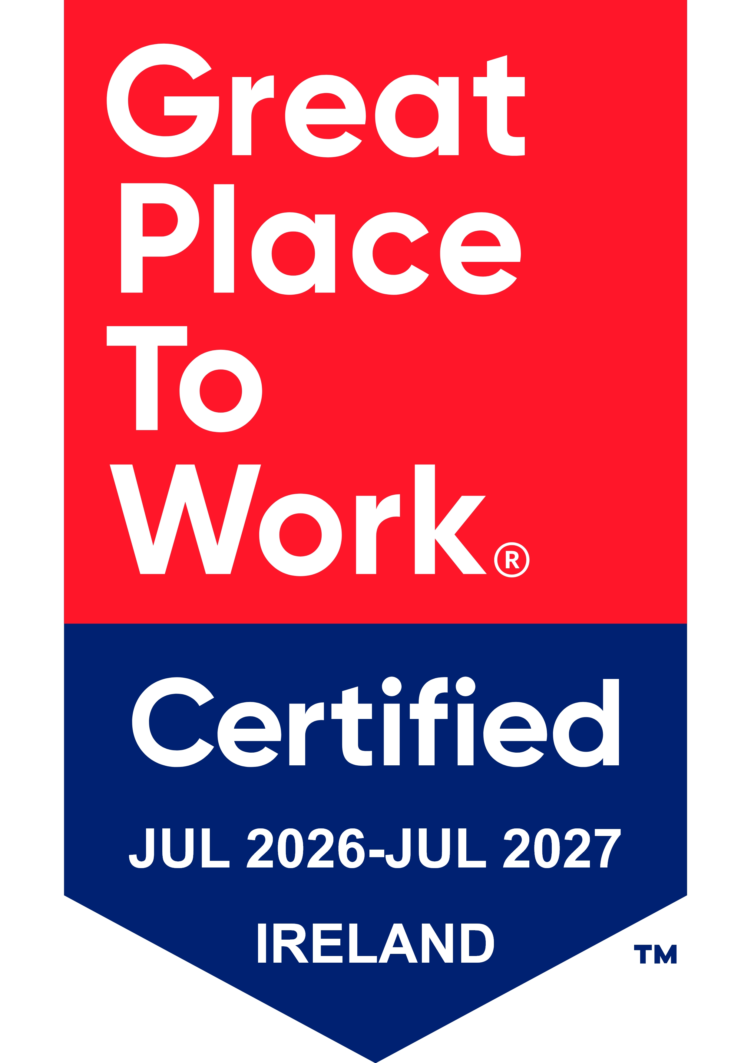 Reliaquest is great place to work certified in Ireland, July 2026-July 2027